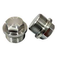 Пробка резьбовая с фланцем и шестигранной головкой G 1/8" DIN 910 нержавеющая сталь А2