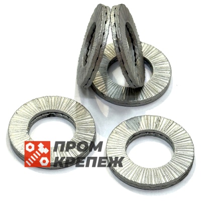 Шайба увеличенная М14 DIN 25201 Nord-Lock SP оцинкованная сталь